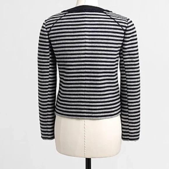 J. Crew Navy and White Striped Blazer - Picture 3 of 10